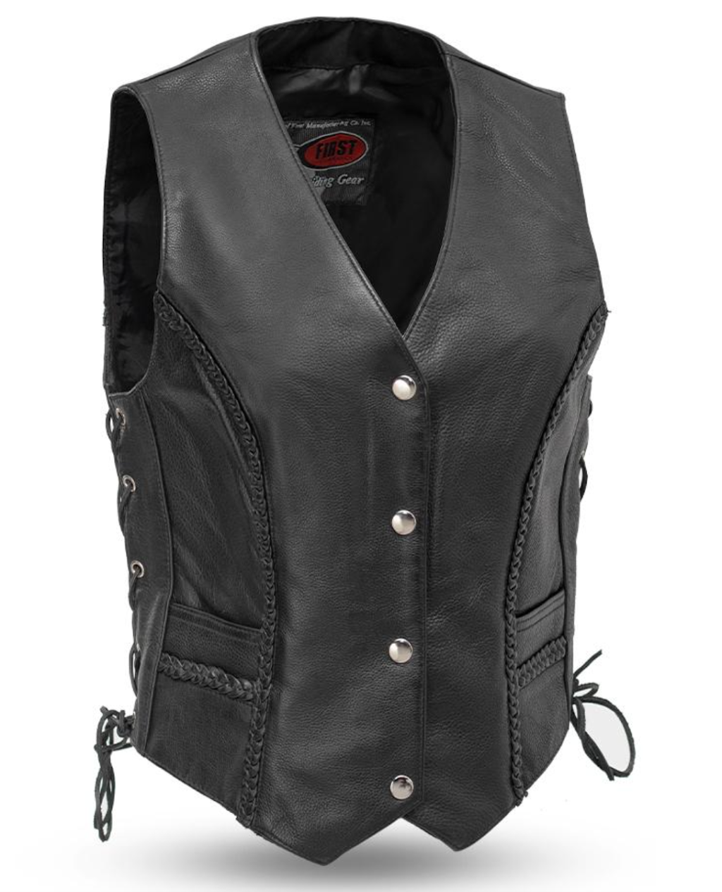 Trinity - Women's Leather Motorcycle Vest